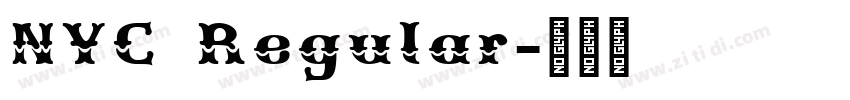 NYC Regular字体转换